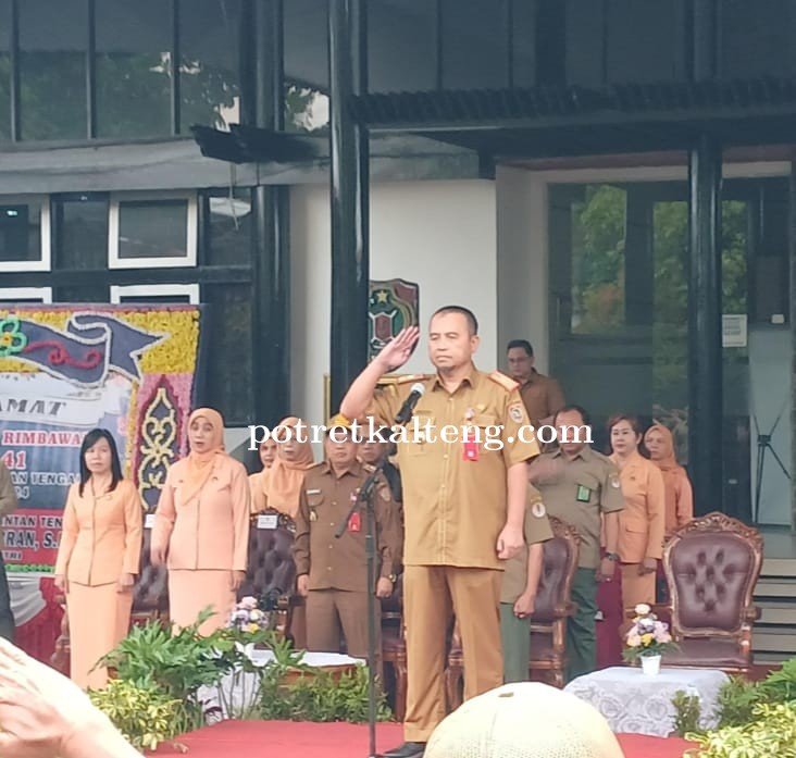 Dinas Kehutanan Provinsi Kalteng Gelar Upacara Hari Bakti Rimbawan