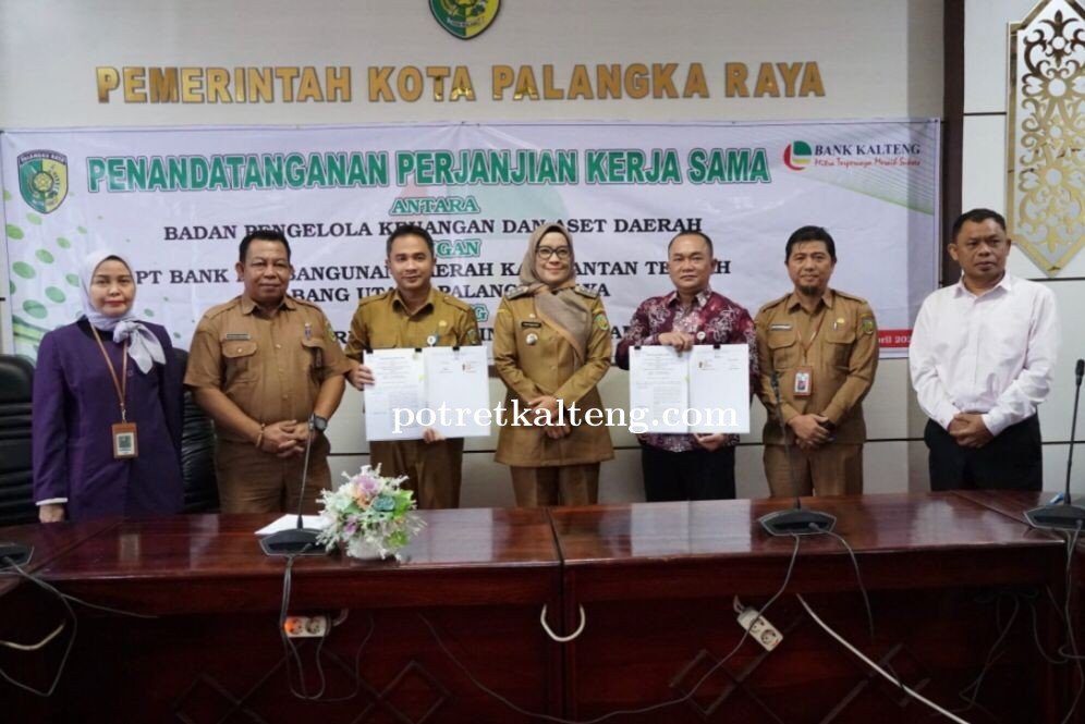 Pemkot Palangka Raya Dan BPD Kalteng Tanda Tangani Perjanjian Kerja Sama Penerbitan KKPD