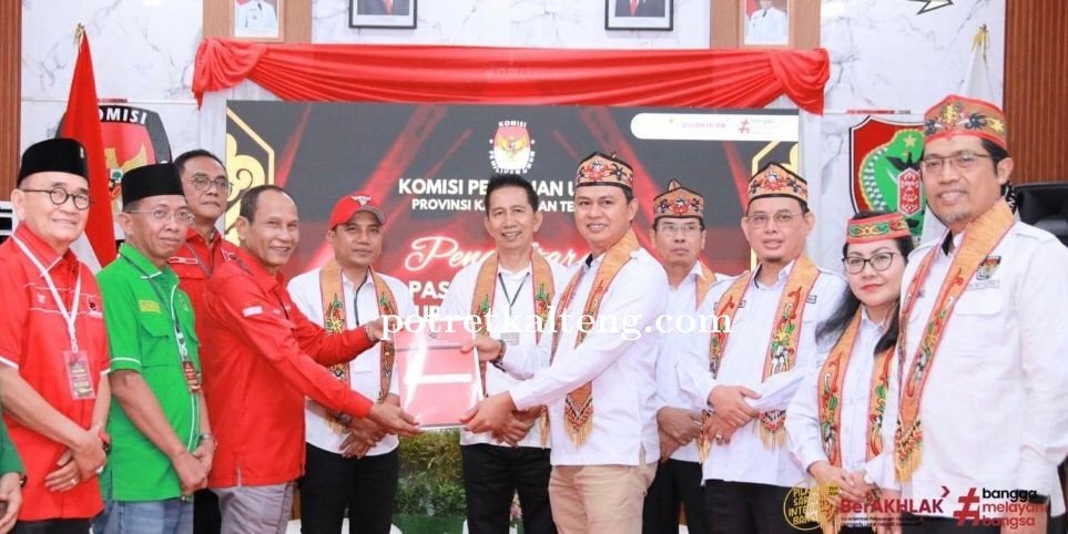 H. Nadalsyah dan Supian Hadi Resmi Mendaftar sebagai Bacagub dan Bacawagub Kalteng