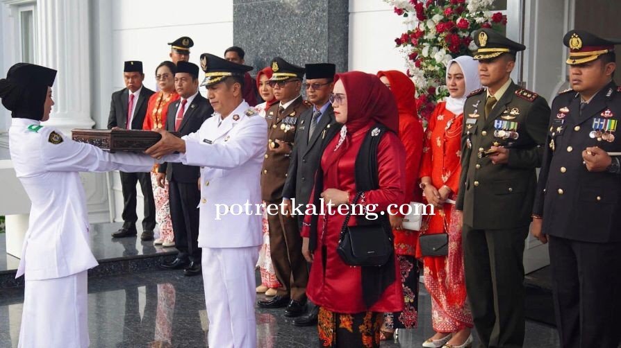 Pemkab Barut Laksanakan Upacara Peringatan  HUT ke -79 Republik Indonesia