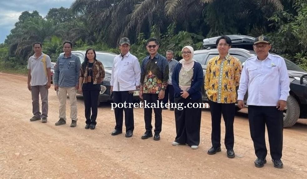 Wakil Ketua DPRD Kalteng Tinjau Pembangunan Jalan Poros di Lamandau