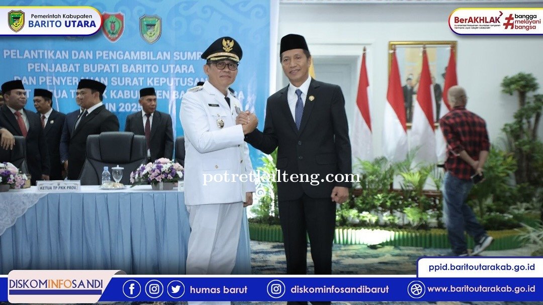 Indra Gunawan Resmi Jabat Pj Bupati Barito Utara, Komitmen Bangun Daerah Lewat Sinergi