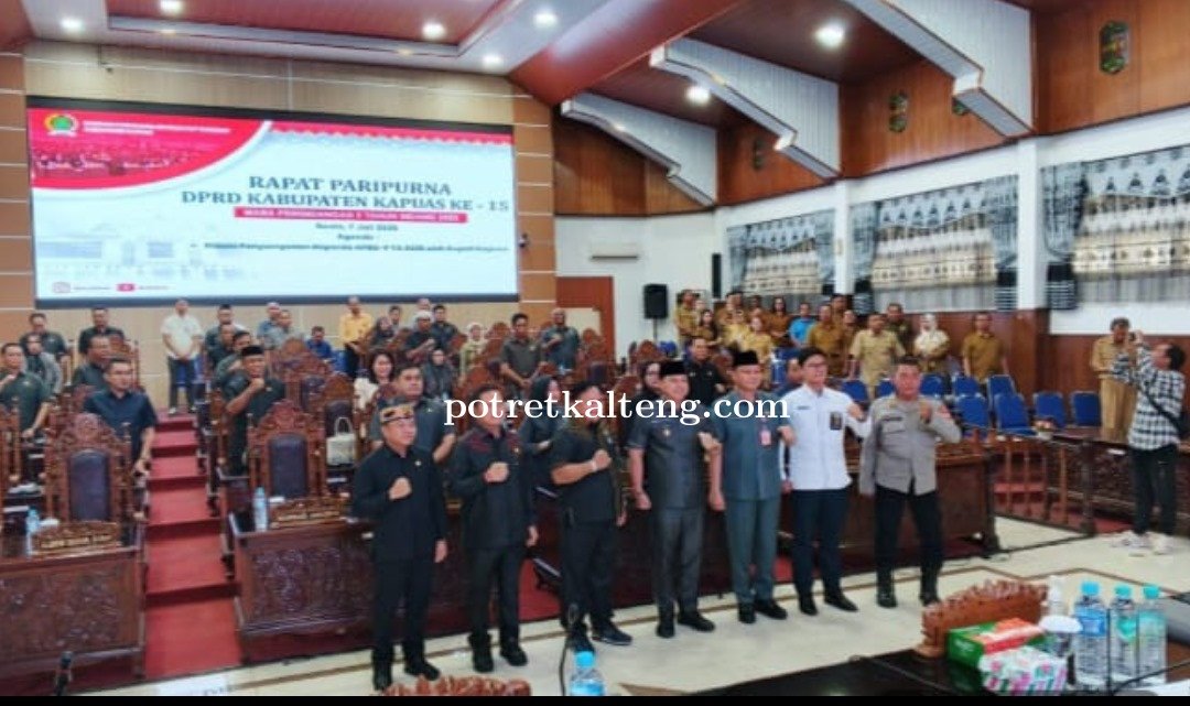 DPRD Kapuas Gelar Paripurna Pandangan Umum Fraksi Terkait Perubahan APBD 2025