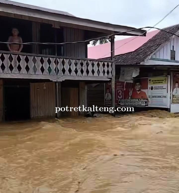 Banjir Bandang Hanyutkan 11 Rumah di Mandau Talawang, Warga Selamat Berkat Antisipasi Dini