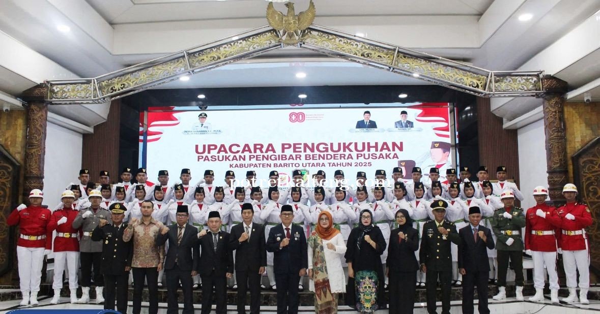 Wakil Ketua I dan Anggota DPRD Barito Utara Hadiri Pengukuhan Paskibraka 2025