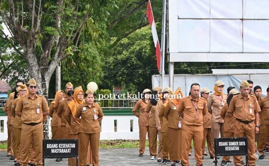 Apel Gabungan Dinkes Kalteng: Suyuti Tekan Disiplin dan Kinerja ASN