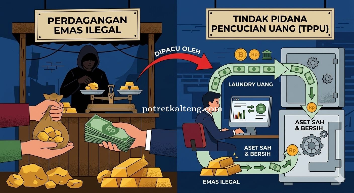 Opini Hukum: Emas Ilegal Sebagai Instrumen Pencucian Uang di Era Modern