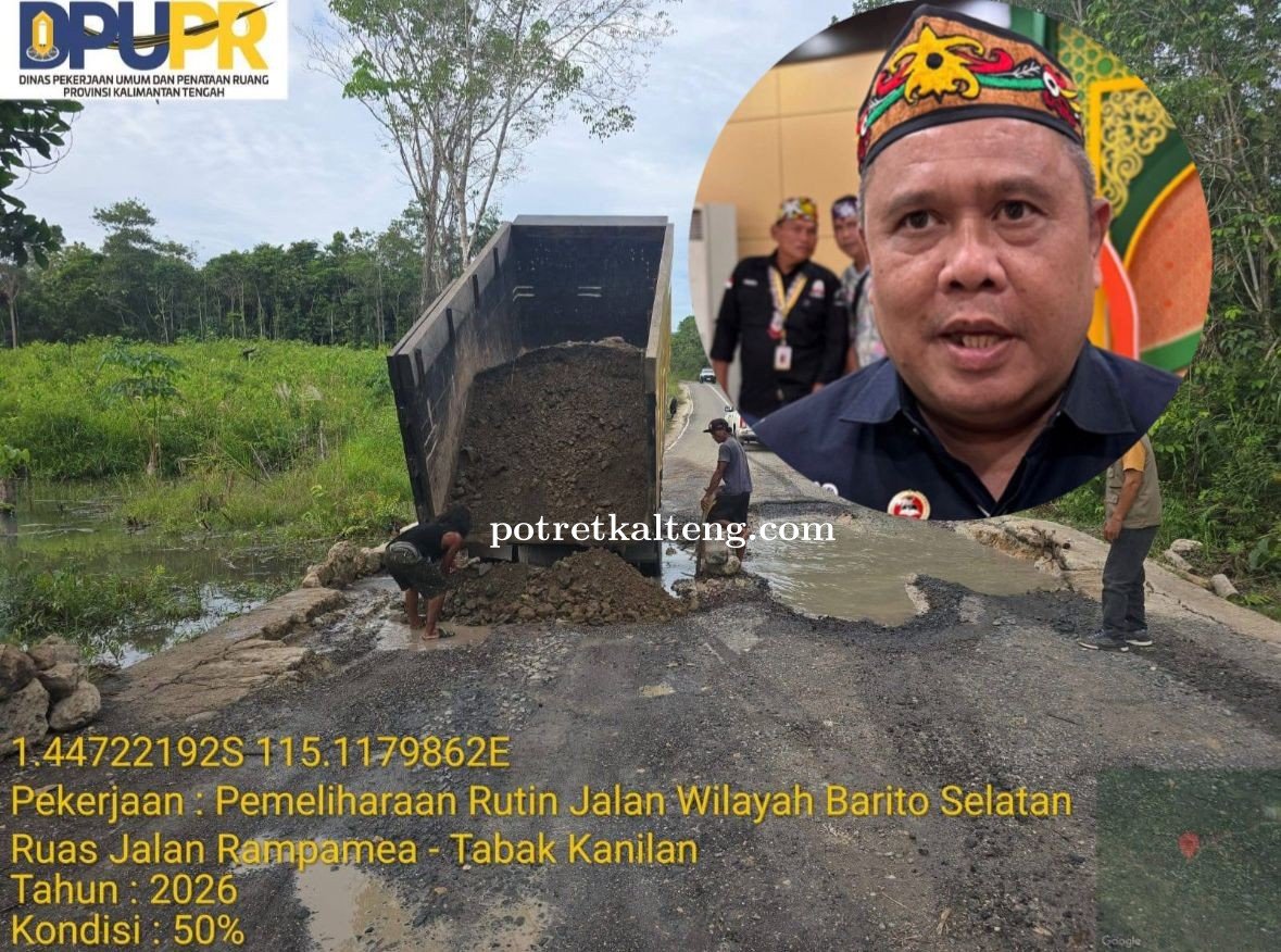 Kadis PUPR Kalteng Pastikan Pemeliharaan dan Lelang Jalan Alternatif Barsel-Muara Teweh Berjalan Lan