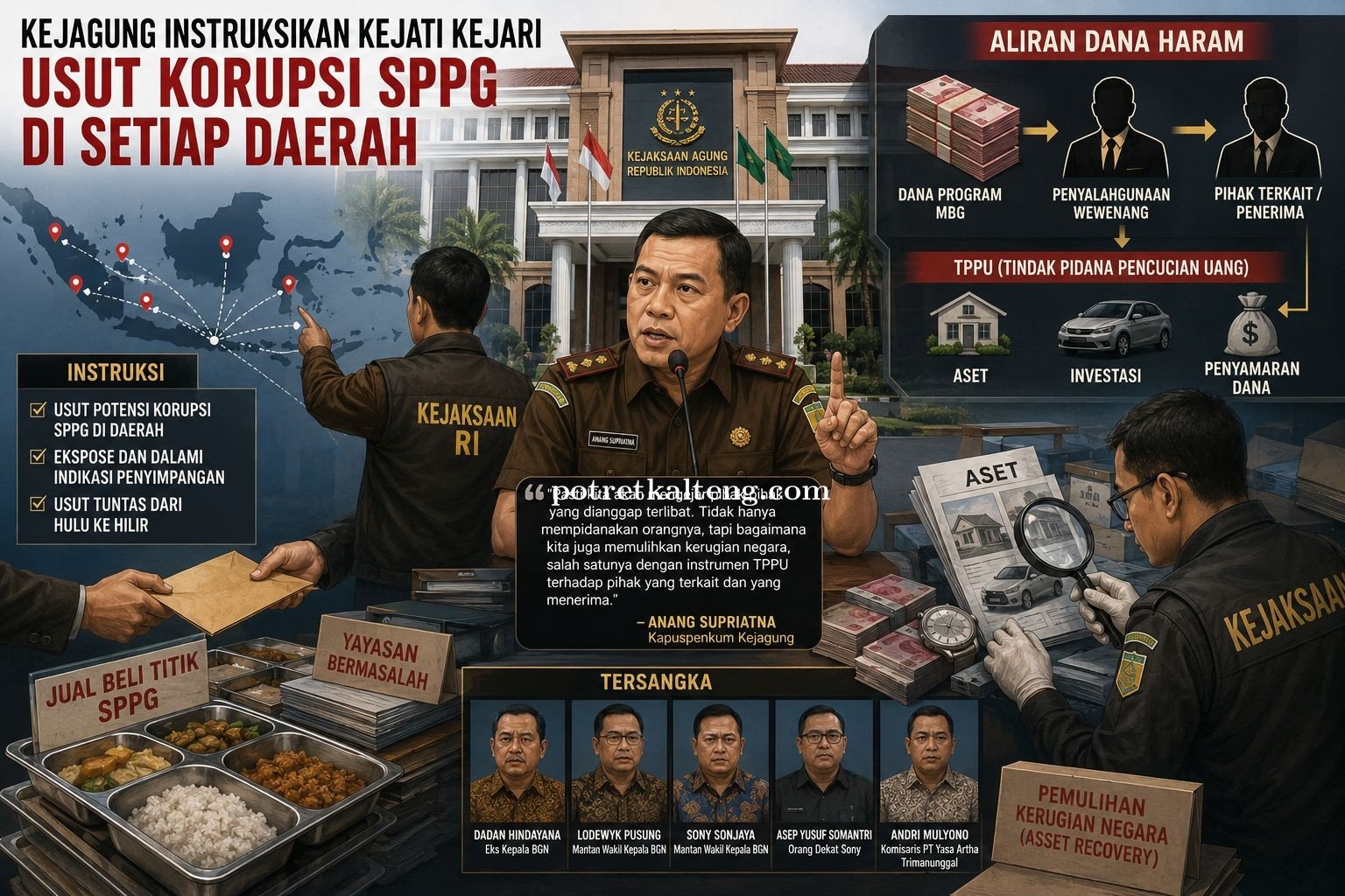 Kejagung Instruksikan Kejati Kejari Usut Korupsi SPPG di Setiap Daerah