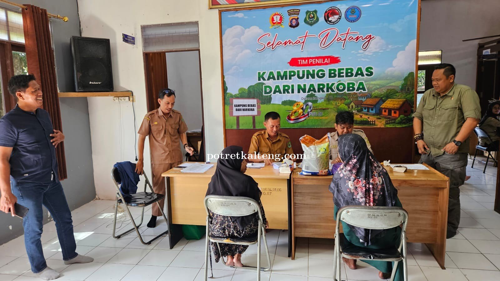 Satresnarkoba Polres Kapuas Cek Kesiapan Posko Kampung Bebas Narkoba