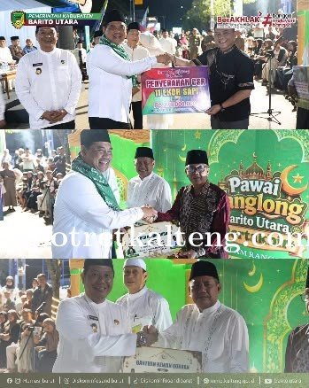 Sekretariat Daerah Juara Pawai Tanglong, Malam Takbiran Iduladha di Muara Teweh Berlangsung Semarak