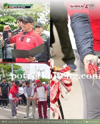 Bupati Shalahuddin Resmikan Car Free Day Barito Utara, Dorong Pola Hidup Sehat dan UMKM