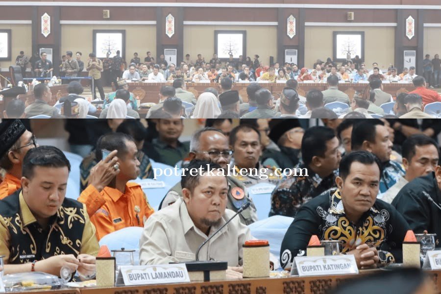 Pemkab Katingan Perkuat Kesiapsiagaan Karhutla, Bupati Saiful Ikuti Rakor Bersama Gubernur dan BNPB
