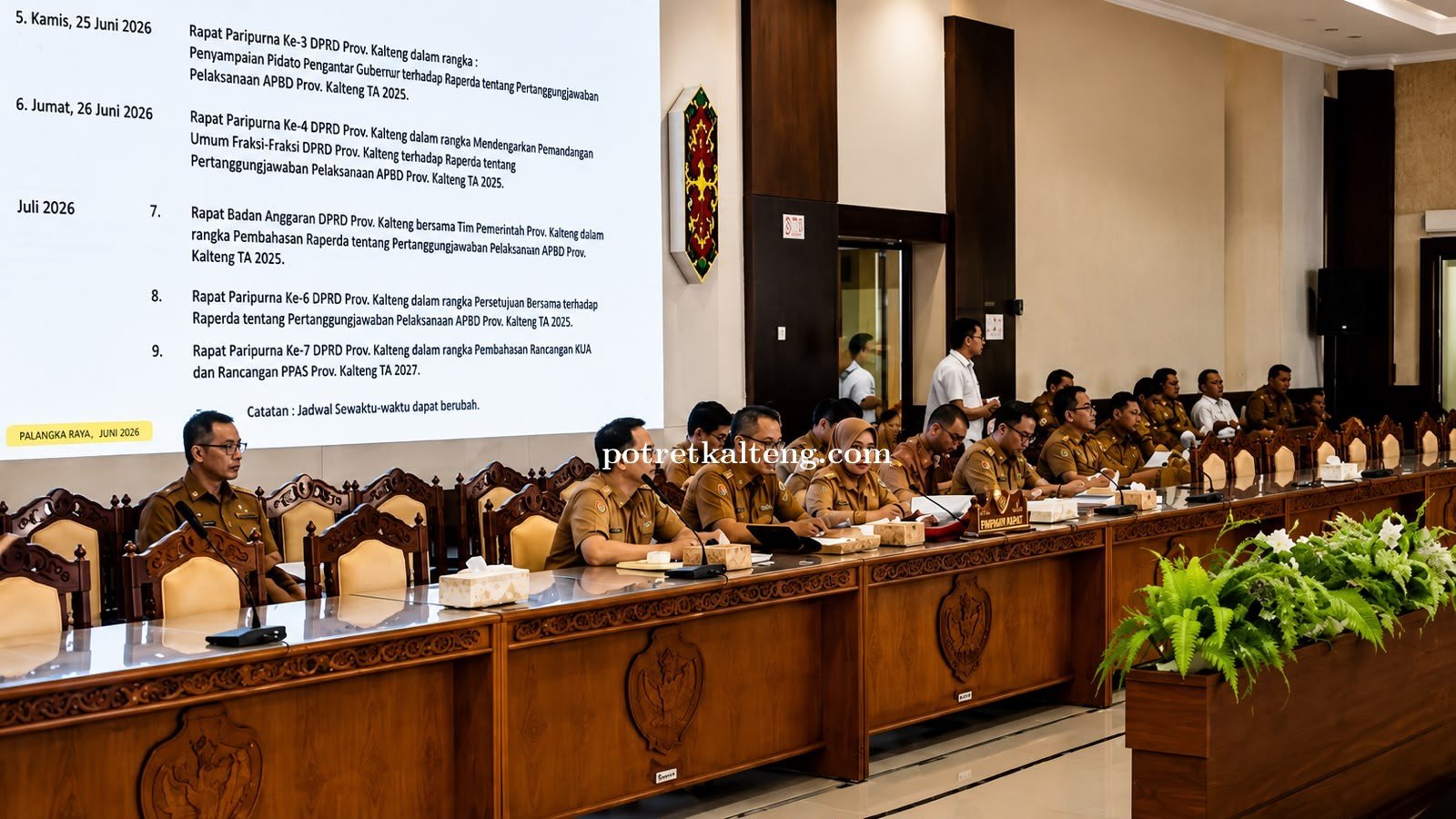 Banmus DPRD Kalteng Sinkronkan Agenda Persidangan dan Program Strategis Daerah