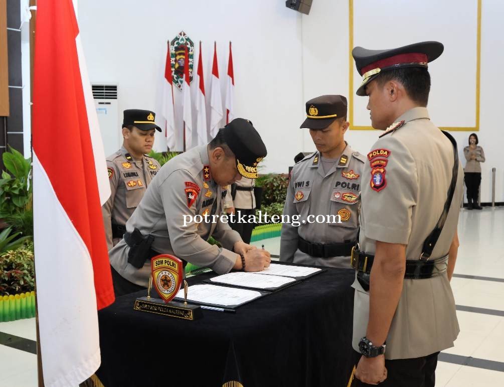 Resmi Berganti, Kapolda Kalteng Pimpin Serah Terima Jabatan 4 Kapolres