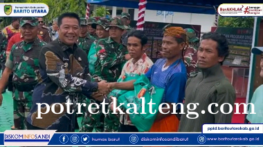 Penutupan TMMD Dihadiri Forkopimda Lengkap, Dirangkai Penyerahan Bantuan Sembako kepada Masyarakat