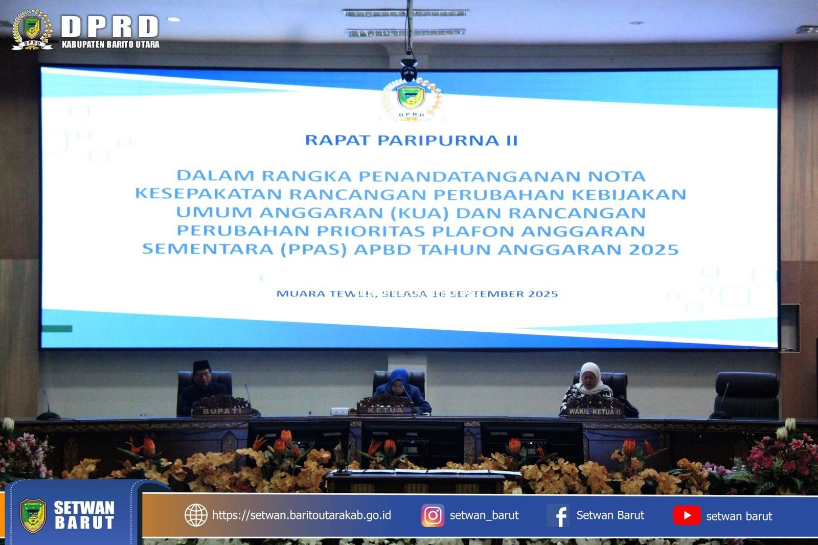 Landasan Kuat: Nota Kesepakatan Jadi Panduan Kokoh dalam Menyusun RAPBD Perubahan 2025
