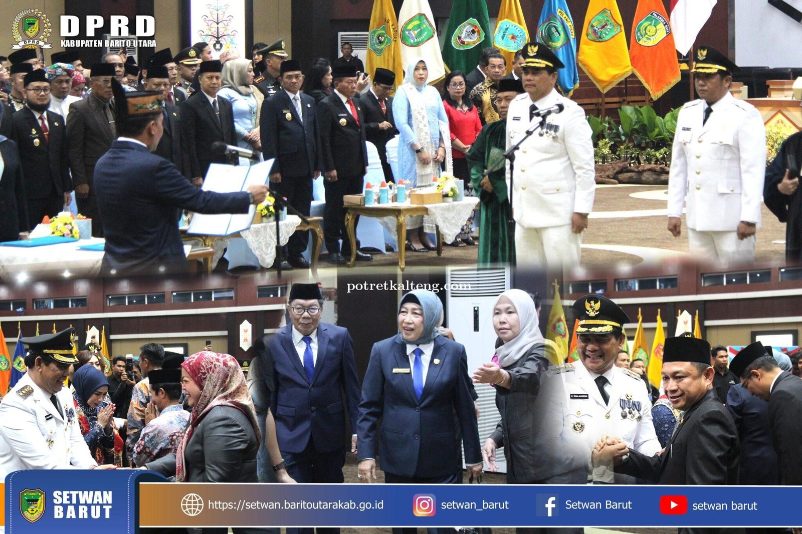 Tonggak Kepemimpinan Baru: Ketua DPRD Barut dan Anggota Hadiri Pelantikan Bupati-Wabup Periode 2025–
