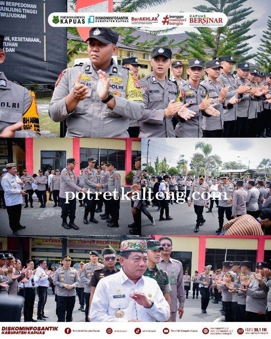 Bupati Kapuas Sambut Kunker Wakapolda Kalteng di Polres Kapuas Dorong Stabilitas Kamtibmas