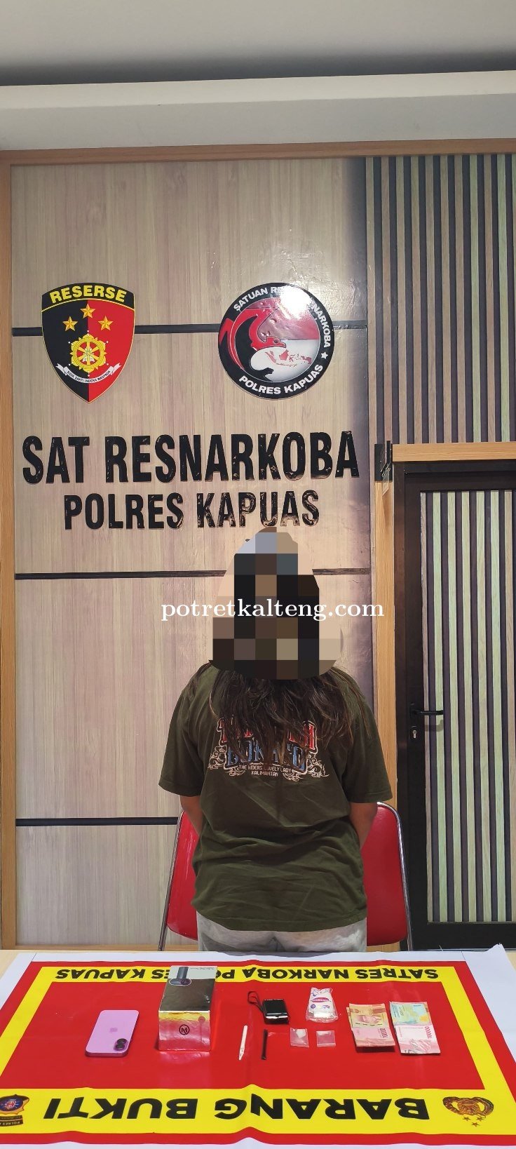 Polres Kapuas Bongkar Peredaran Sabu di Perumahan NSD, Perempuan Inisial NN Diamankan