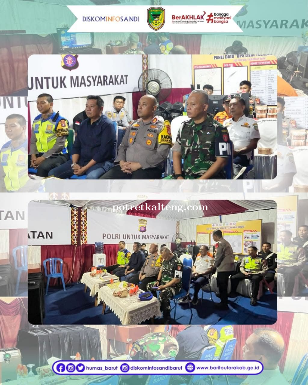 Wabup Barito Utara Ikuti Monitoring Operasi Lilin 2025, Imbau Perayaan Tahun Baru Aman