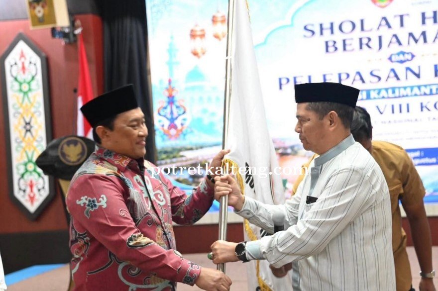 Wagub Edy Pratowo Lepas Kafilah Kalteng ke MTQ KORPRI Nasional 2026