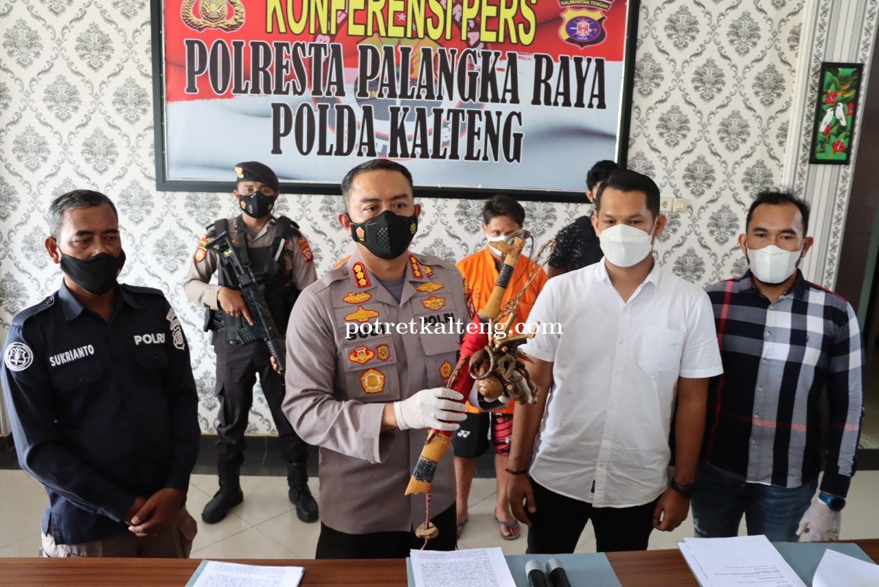Polri Bekuk Pelaku Penganiayaan Anggota Polri, Kapolresta Palangka Raya : Ancaman Hukuman Kurungan M