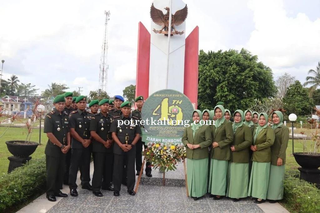 Sambut HUT Korem 102/Pjg ke 49 ,Dandim 1011/Klk Pimpin Ziarah Ke Taman Makam Pahlawan