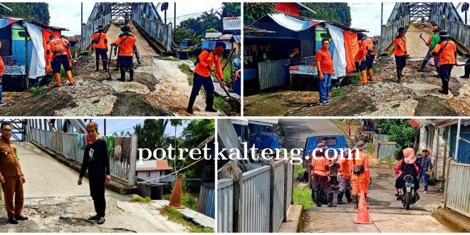 Dinas PUR-PKP Respon Permohonan Warga Perbaiki Jalan Sekitar Jembatan Sare Pulau